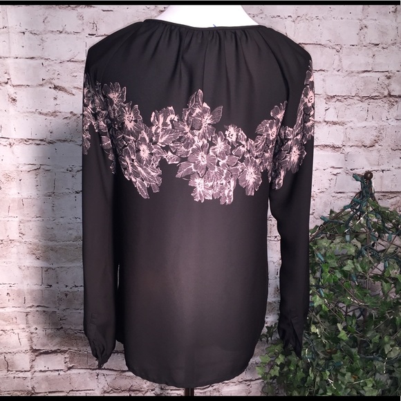 Ann Taylor Loft Sheer Dress Blouse - Picture 4 of 6